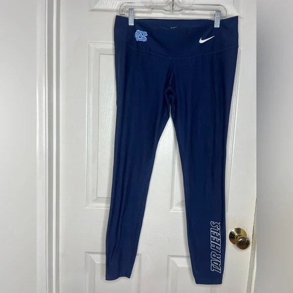 Carolina Tar Heels Women’s Nike Dri Fit Leggings Size Large Full Length Logo - Picture 9 of 10